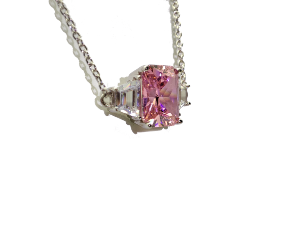 PINK ZIRCON NECKLACE