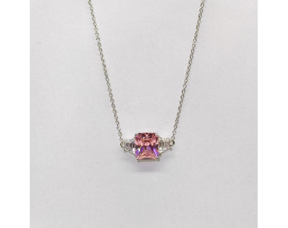 PINK ZIRCON NECKLACE