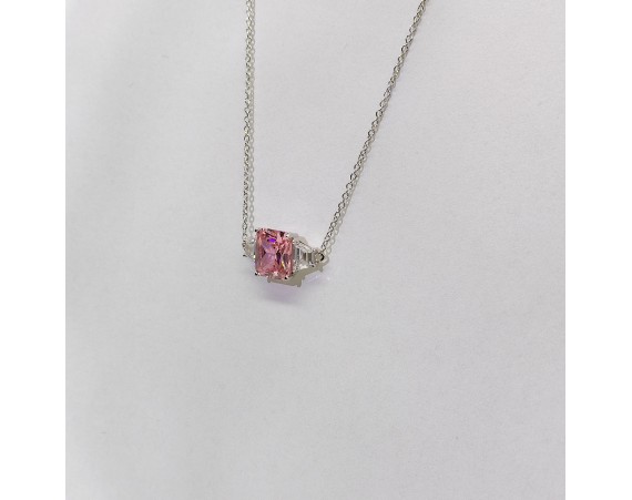 PINK ZIRCON NECKLACE