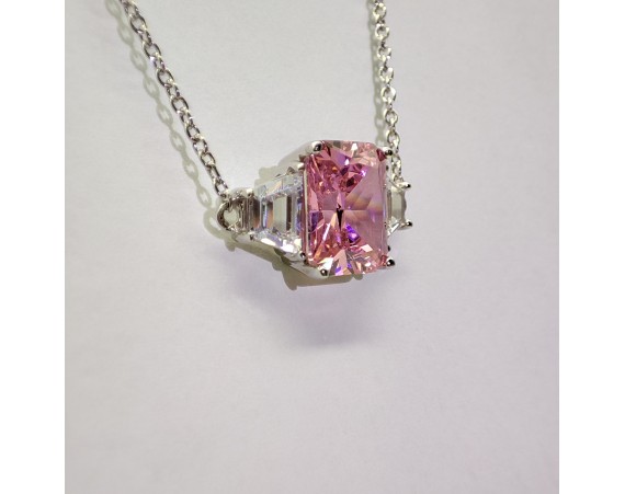 PINK ZIRCON NECKLACE