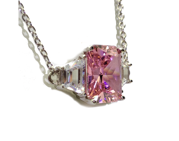 PINK ZIRCON NECKLACE