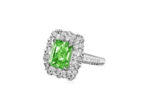 GREEN IRREGULAR RING