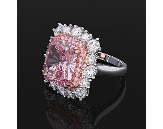 PINK ZIRCONIUM RING